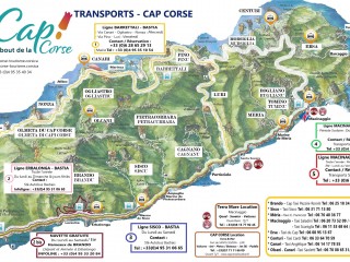 Transports - Bus Macinaggio - Bastia (A-R) - Cap Corse Capicorsu